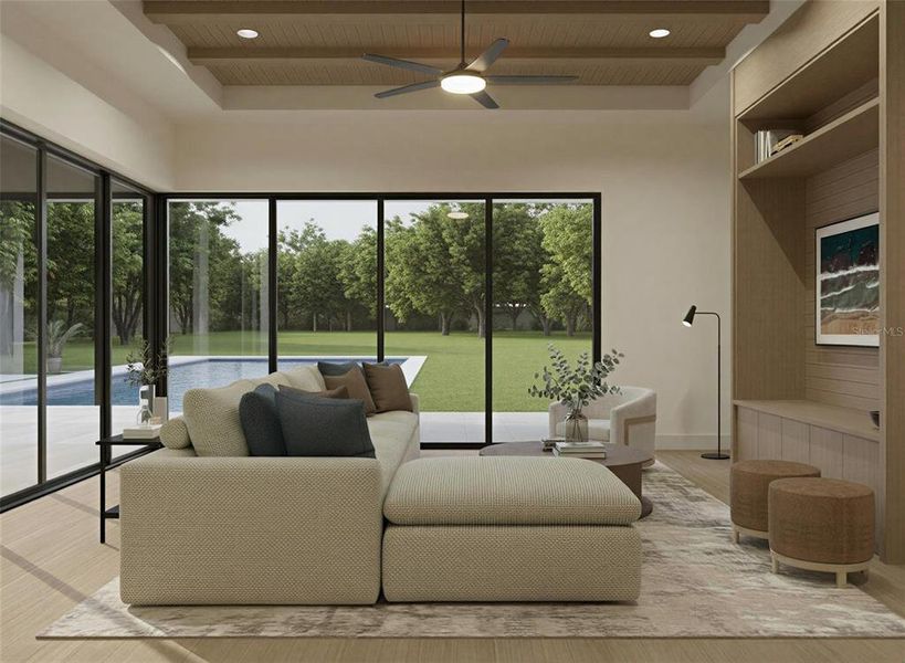 Furnished interior view inside a new home in Lake Sheen Sound, Orlando (Image 10).