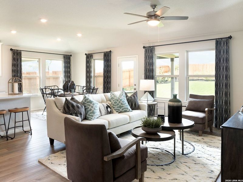 Furnished interior view inside a new home in Arcadia Ridge - Classic Series, San Antonio (Image 8).