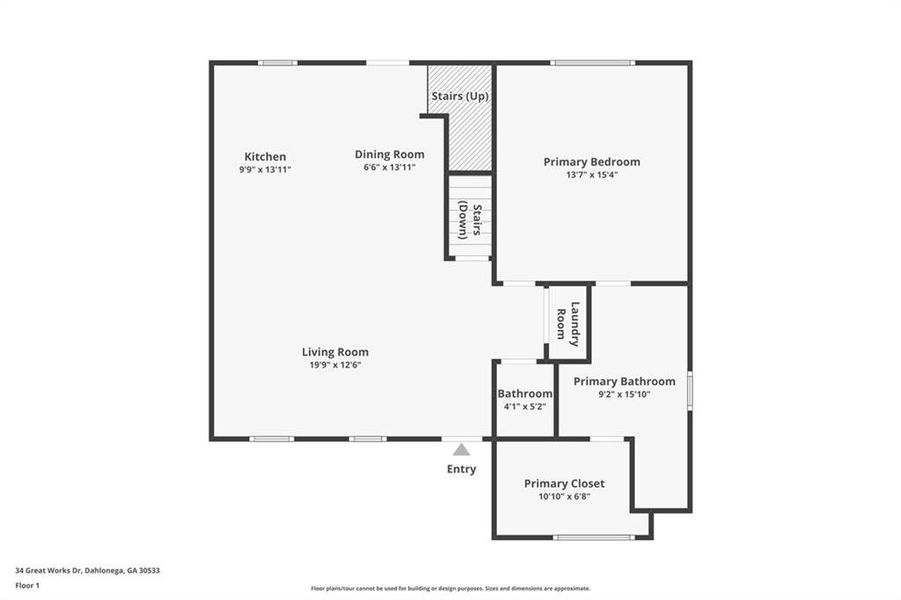 2D floor plan layout of this home in , Dahlonega, GA (Image 7).