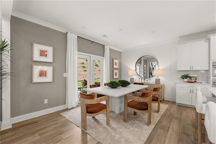 Furnished interior view inside a new home in Wellington Estates, Madison (Image 6).