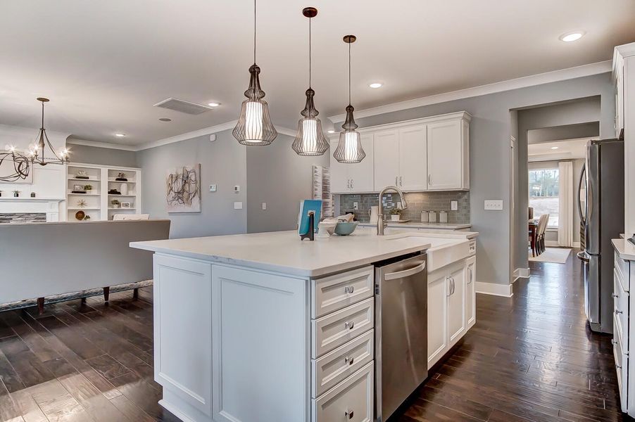 Furnished interior view inside a new home in The Enclave at French Quarter Creek, Huger (Image 32).