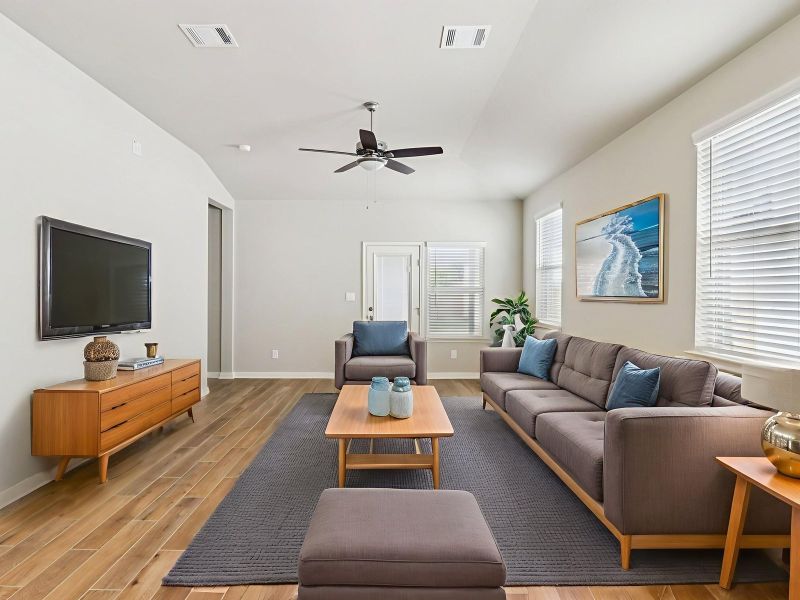 Furnished interior view inside a new home in Kallison Ranch, San Antonio (Image 7).