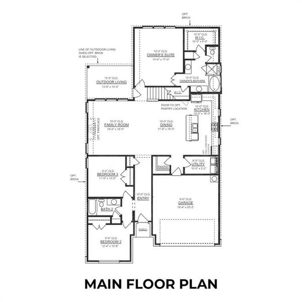 2D floor plan layout of this home in Hannah Heights, Seguin, TX (Image 4). 2D floor plan layout of this home in Hannah Heights, Seguin, TX (Image 4).