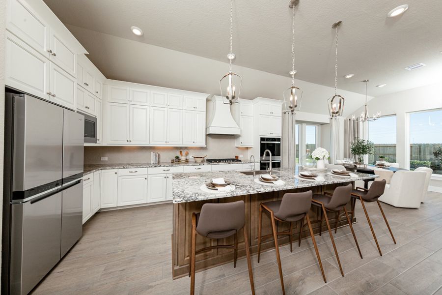 Representative furnished interior of a home built from the Mckinney by Beazer Homes in Ellwood, Iowa Colony (Image 5).