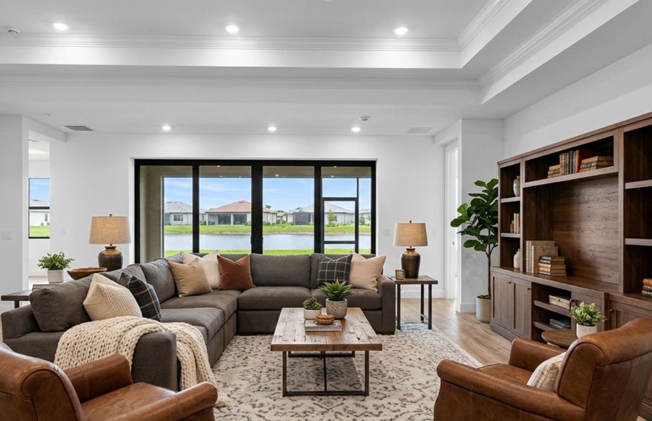 Furnished interior view inside a new home in Del Webb Naples, Ave Maria (Image 7).