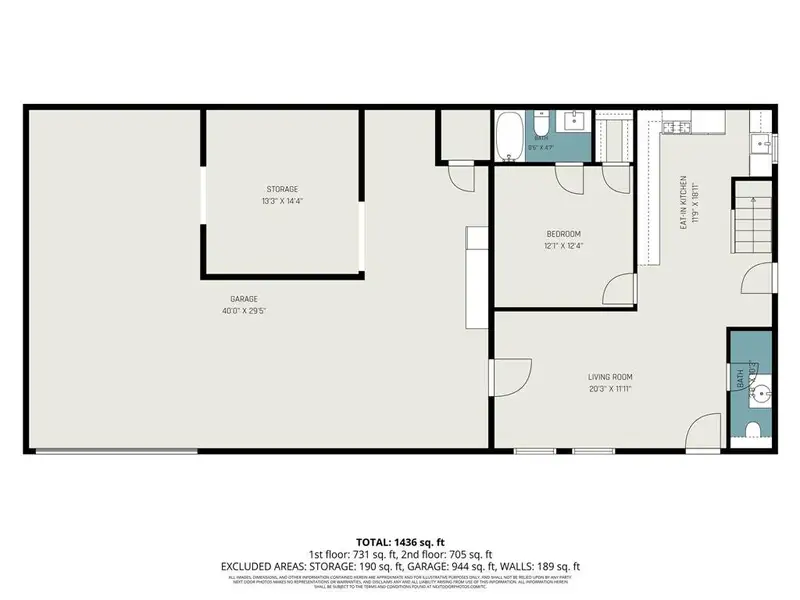 2D floor plan layout of this home in , Kaufman, TX (Image 3).