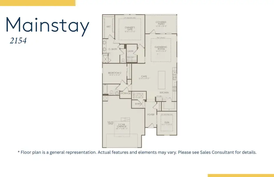 2D floor plan layout of this home in Crescent Cove, Myrtle Beach, SC (Image 4).