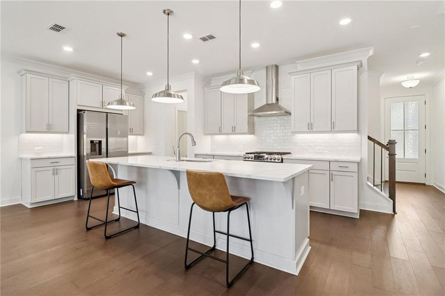 Furnished interior view inside a new home in , Buford (Image 6).