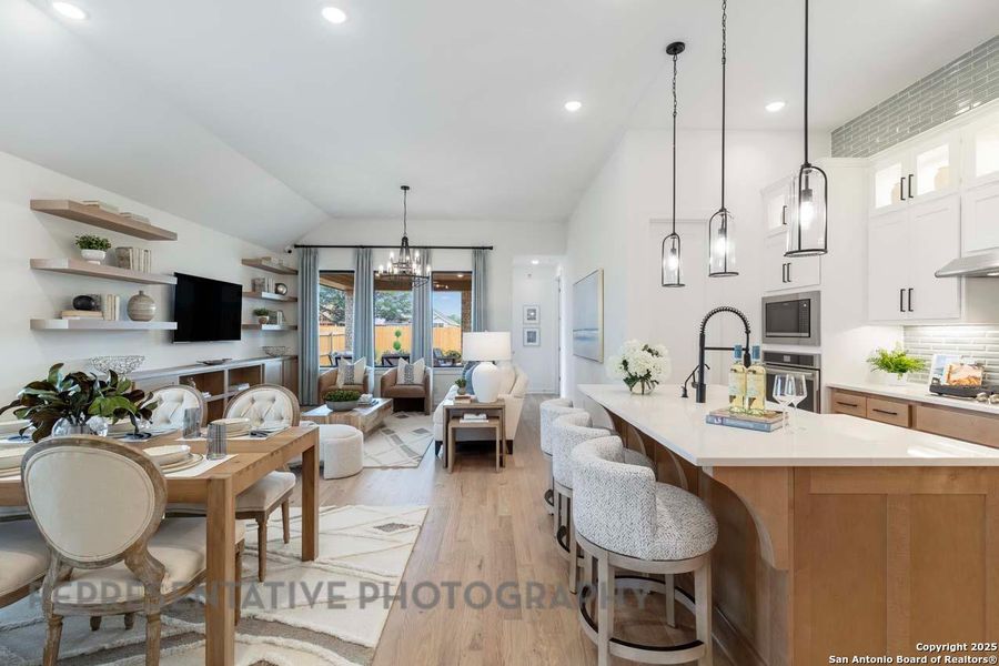 Furnished interior view inside a new home in Davis Ranch: 45ft. lots, San Antonio (Image 27).