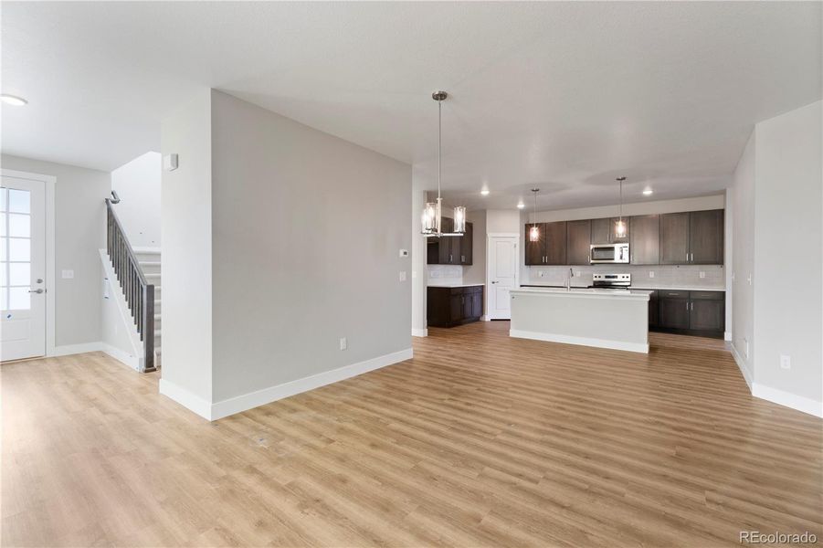 Spacious, unfurnished interior of a new home in Windler Single Family Homes, Aurora (Image 12). Spacious, unfurnished interior of a new home in Windler Single Family Homes, Aurora (Image 12).