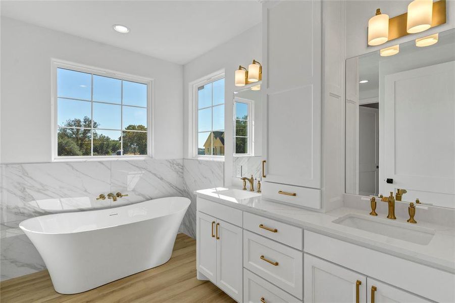 Furnished interior view inside a new home in Oak Water Ranch, Granbury (Image 15). Furnished interior view inside a new home in Oak Water Ranch, Granbury (Image 15).