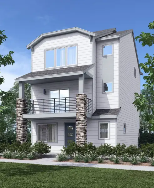 Representative exterior photo of a completed home built from the Brendon by Lokal Homes in Victory Ridge, Colorado Springs, CO (Image 2).