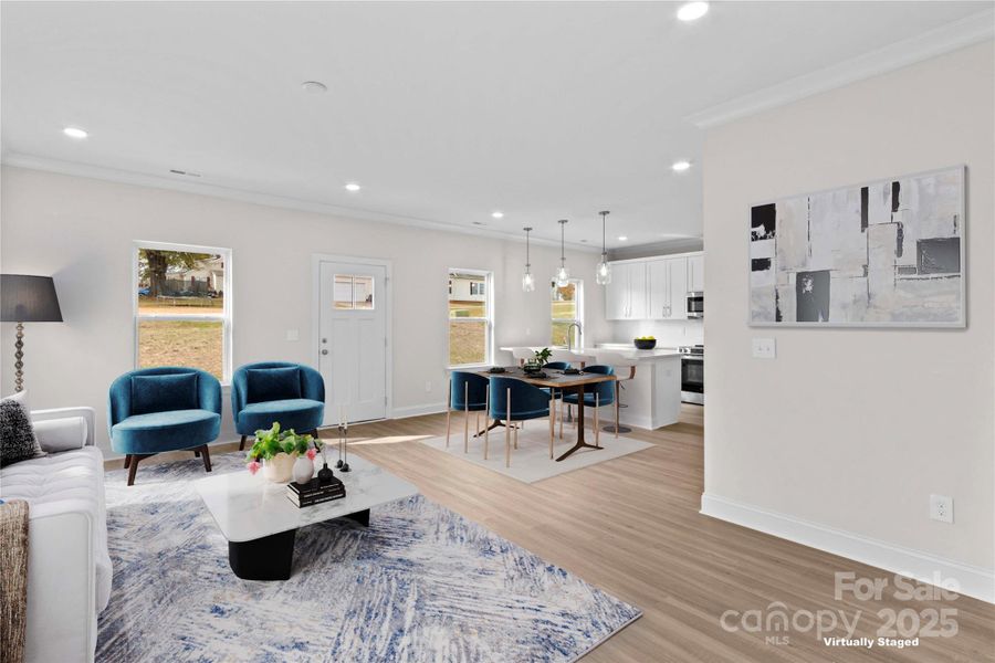 Furnished interior view inside a new home in , Statesville (Image 7). Furnished interior view inside a new home in , Statesville (Image 7).
