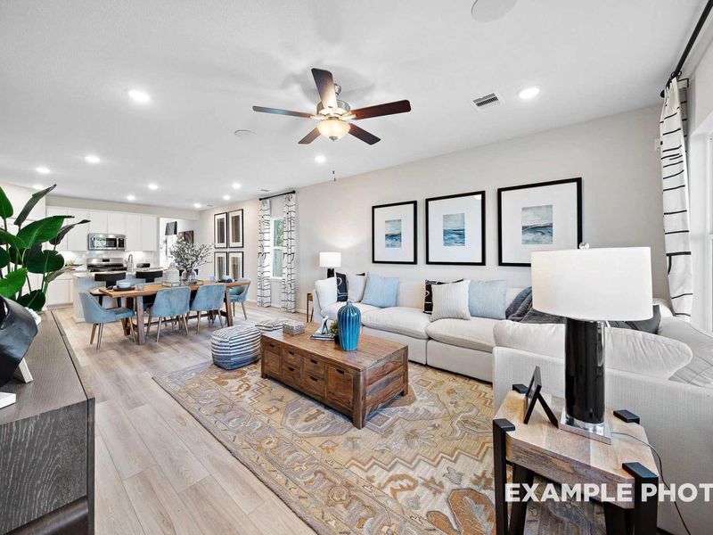 Representative furnished interior of a home built from the The San Marcos F by Davidson Homes LLC in Emberly, Beasley (Image 10).