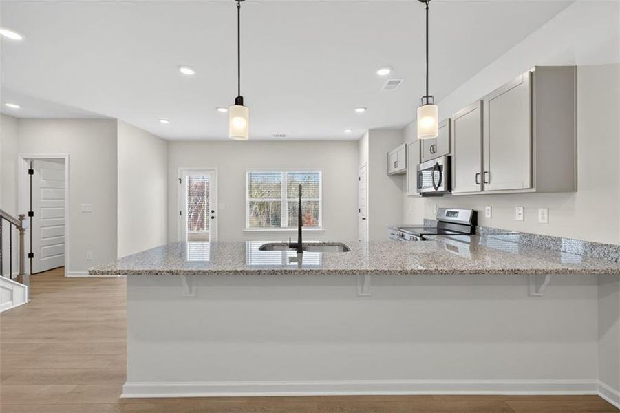 Furnished interior view inside a new home in Sanders Park, Austell (Image 3).