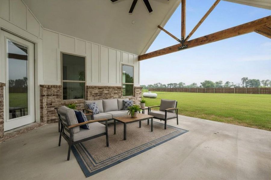Exterior details and patio area of a home in , Blue Ridge (Image 3).