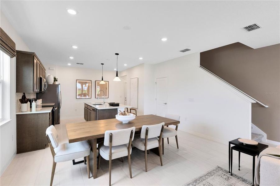 Furnished interior view inside a new home in EverBe, Orlando (Image 8).