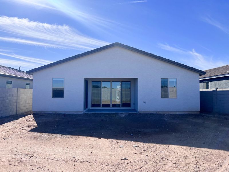 Back exterior elevation Back exterior elevation