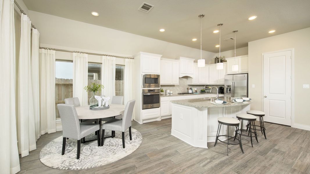 Representative furnished interior of a home built from the 2935W by Perry Homes in Meridiana, Rosharon (Image 8).