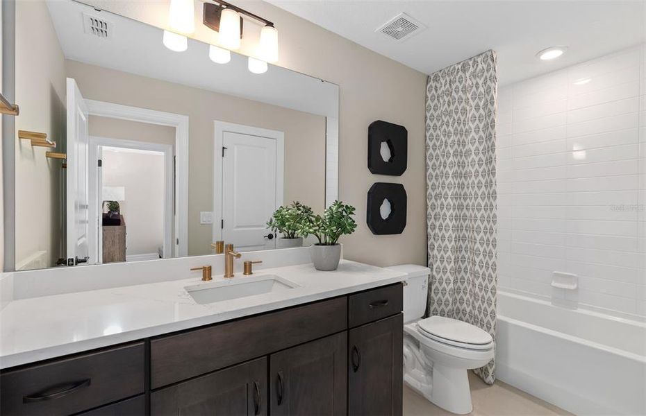 Furnished interior view inside a new home in Parkside Trails, Clermont (Image 24). Furnished interior view inside a new home in Parkside Trails, Clermont (Image 24).