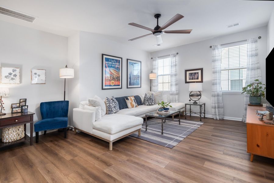 Furnished interior view inside a new home in Midtown at Nexton, Summerville (Image 34). Furnished interior view inside a new home in Midtown at Nexton, Summerville (Image 34).