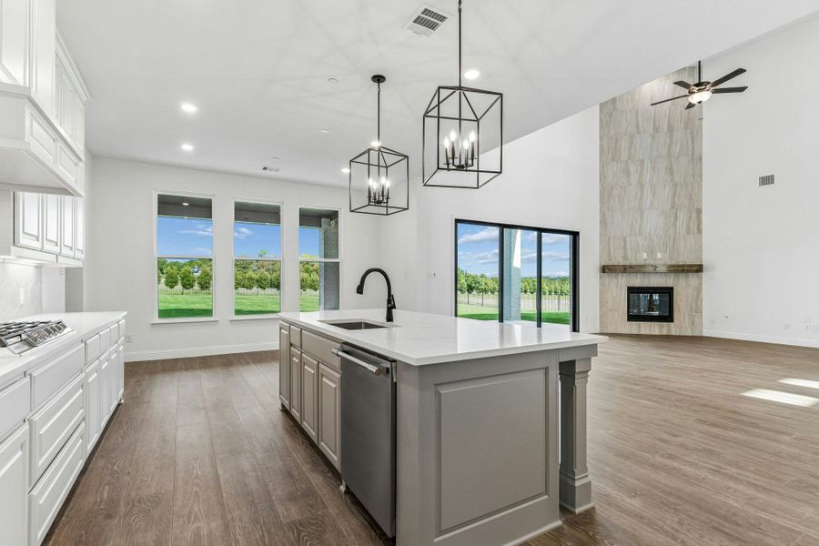 Representative furnished interior of a home built from the Hancock by Kindred Homes in Oak Creek Ranch, Waxahachie (Image 11).
