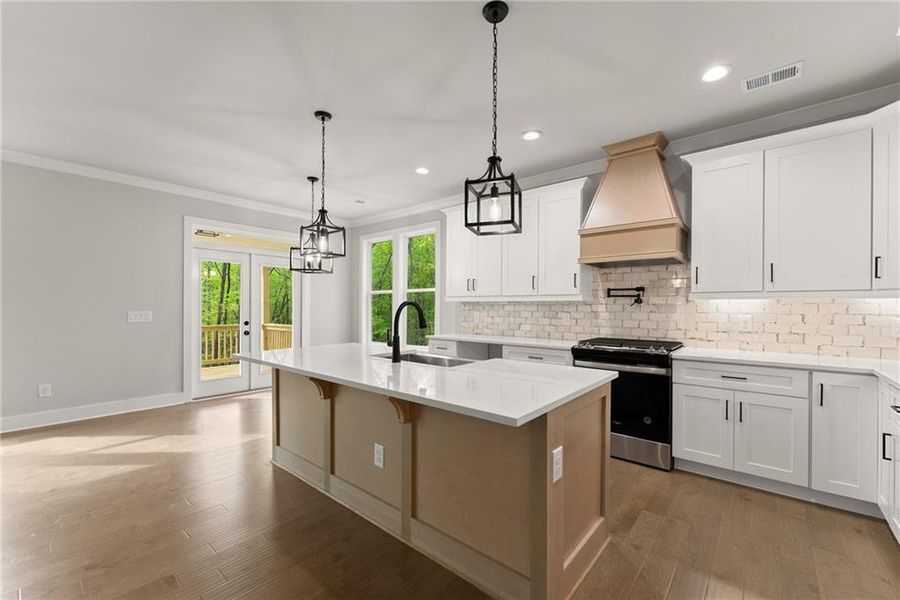 Furnished interior view inside a new home in , Dawsonville (Image 8). Furnished interior view inside a new home in , Dawsonville (Image 8).