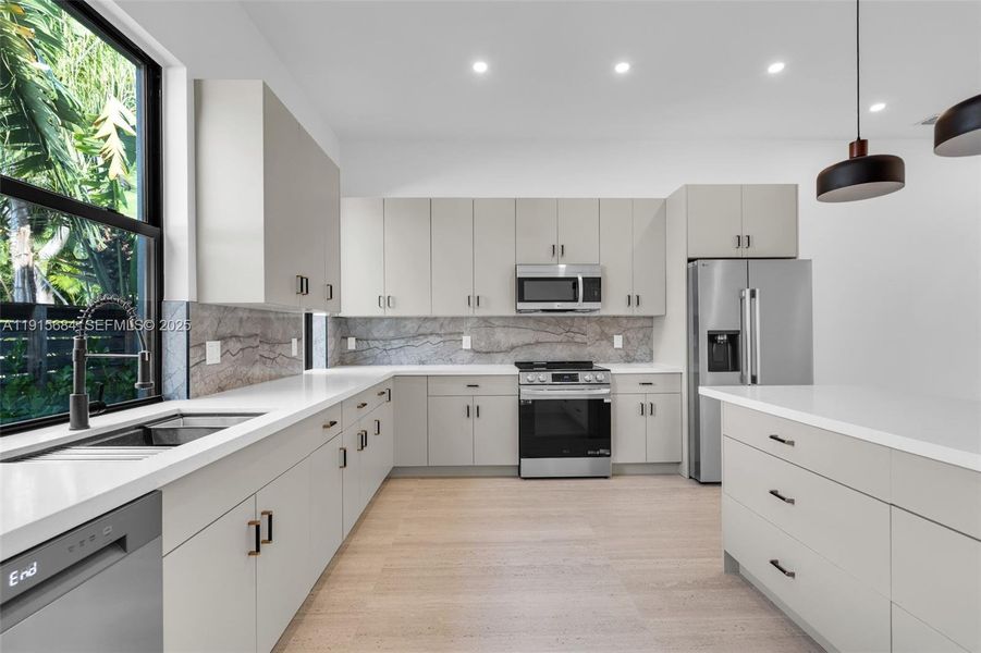 Furnished interior view inside a new home in , Coral Gables (Image 7). Furnished interior view inside a new home in , Coral Gables (Image 7).