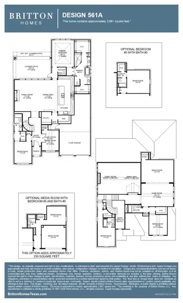 2D floor plan layout of this home in StarView, Prosper, TX (Image 3).