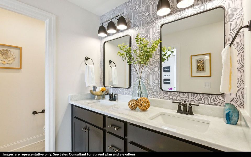 Furnished interior view inside a new home in McCain's Station, Gallatin (Image 22).