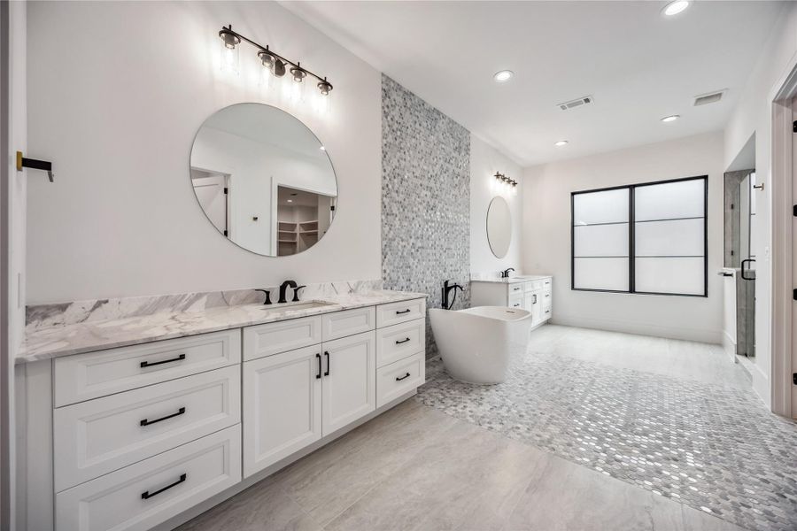 Similar Completed Design by Builder: Primary Bathroom Similar Completed Design by Builder: Primary Bathroom