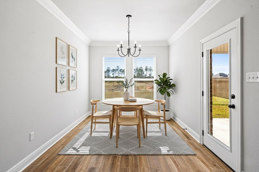 Front exterior of a new home in Natureview, Freeport, FL, highlighting curb appeal (Image 15).