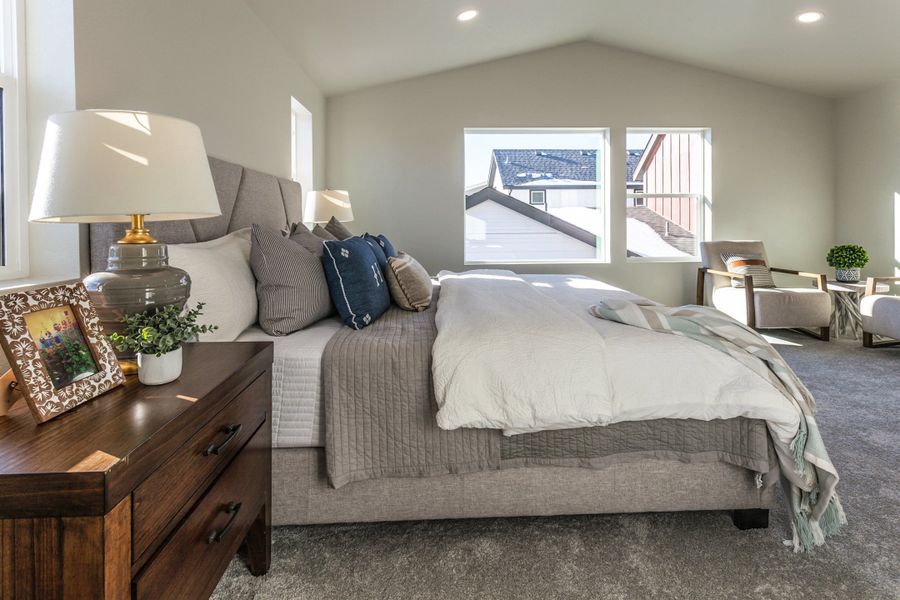 Representative furnished interior of a home built from the Tesla by Hartford Homes in Trailside, Timnath (Image 11).