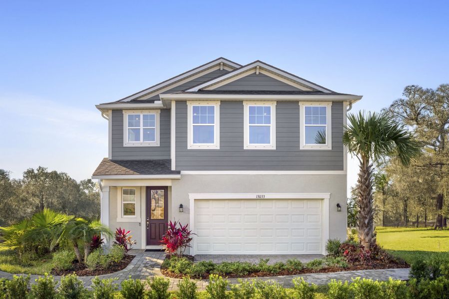 Representative exterior photo of a completed home built from the Brookstone by Mattamy Homes in Pasadena Ridge, Zephyrhills, FL (Image 20). Representative exterior photo of a completed home built from the Brookstone by Mattamy Homes in Pasadena Ridge, Zephyrhills, FL (Image 20).