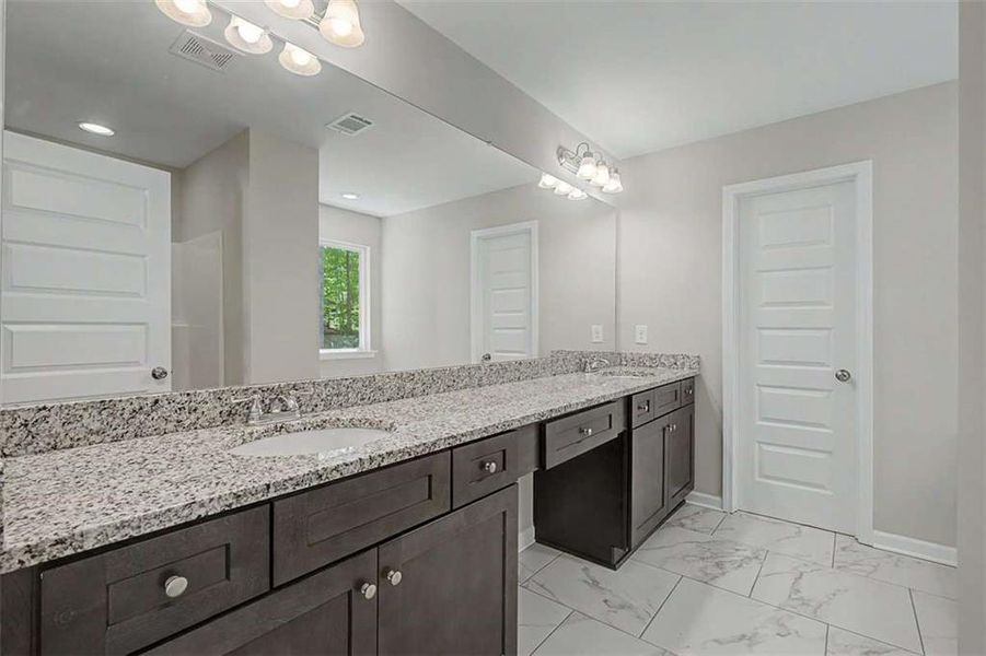 Furnished interior view inside a new home in Traditions at Cedarcrest, Dallas (Image 12).