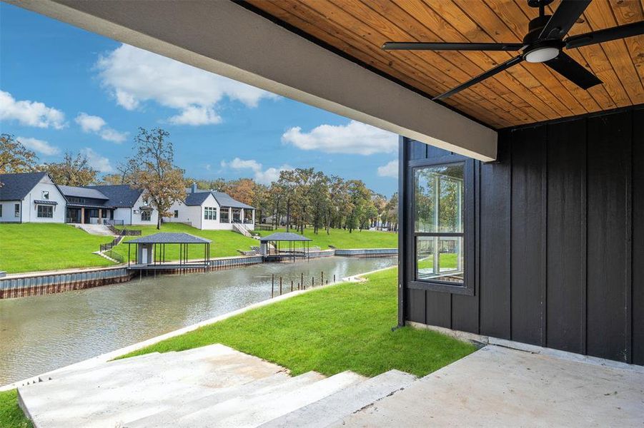 Walk out basement covered patio off second living room Walk out basement covered patio off second living room
