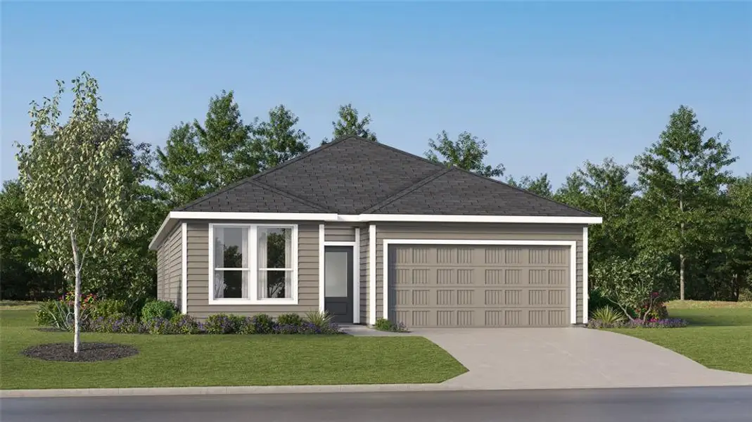 Front exterior of a new home in Tillage Farms, Princeton, TX, highlighting curb appeal (Image 1). Front exterior of a new home in Tillage Farms, Princeton, TX, highlighting curb appeal (Image 1).