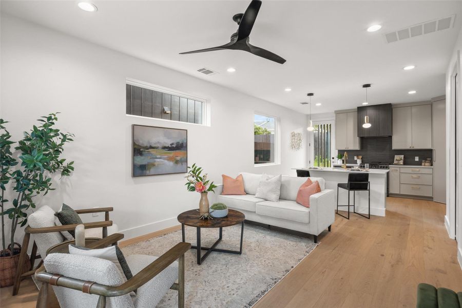 Furnished interior view inside a new home in , Austin (Image 12).