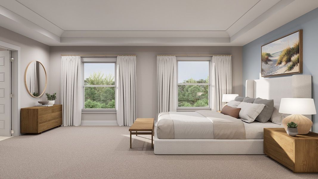 Furnished interior view inside a new home in Rivers Reach, Yemassee (Image 10).