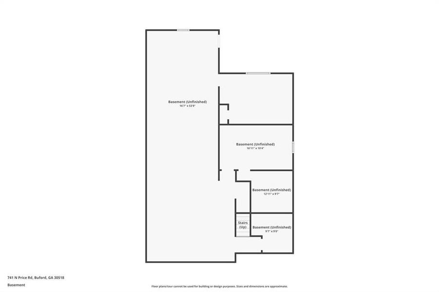 2D floor plan layout of this home in , Buford, GA (Image 7).