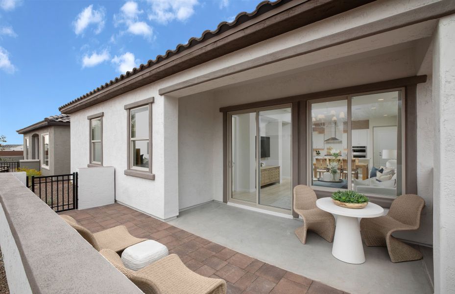 Representative exterior details of a home built from the Kinsey by Del Webb in Sun City Festival, Buckeye (Image 4).