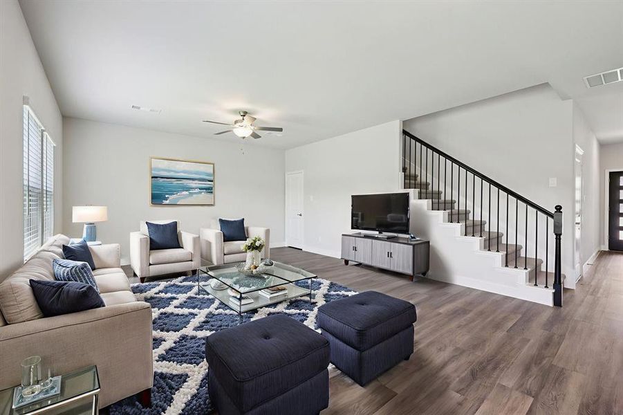 Furnished interior view inside a new home in Westmoor, Sherman (Image 4).