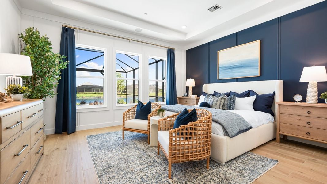 Furnished interior view inside a new home in Esplanade by the Islands, Naples (Image 7).