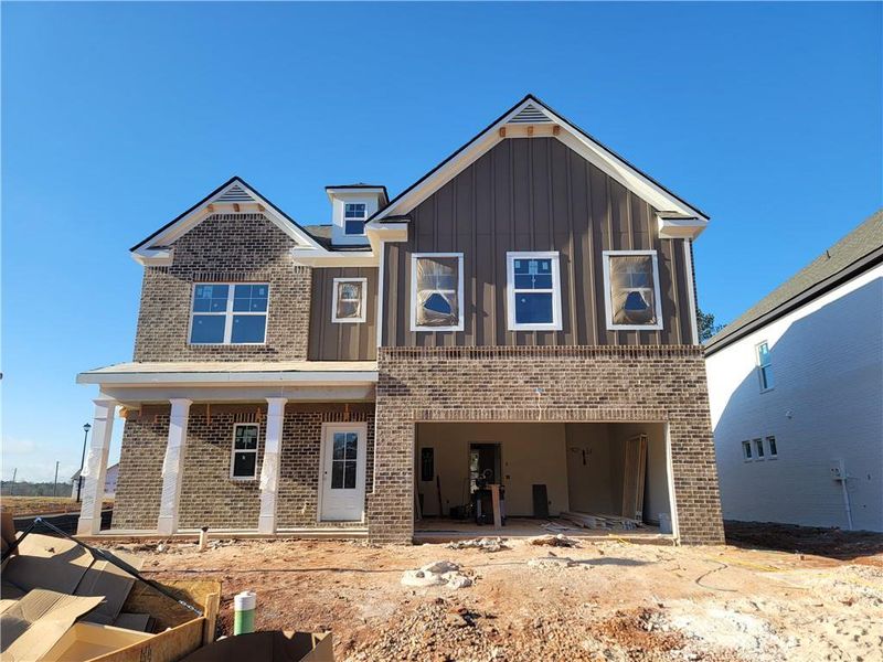In-progress construction of a new home in Pinecrest Ridge, Dacula, GA (Image 37).