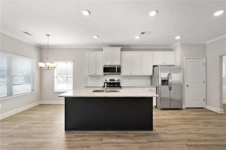 Furnished interior view inside a new home in , Newnan (Image 8).