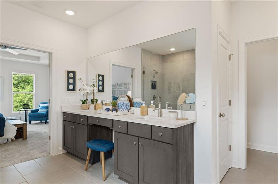 Furnished interior view inside a new home in Ashbury Commons, Powder Springs (Image 11).