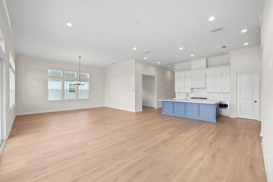 Representative unfurnished interior of a home built from the Aurora by Riverside Homes in Hidden Creek at SilverLeaf, St. Augustine (Image 37).