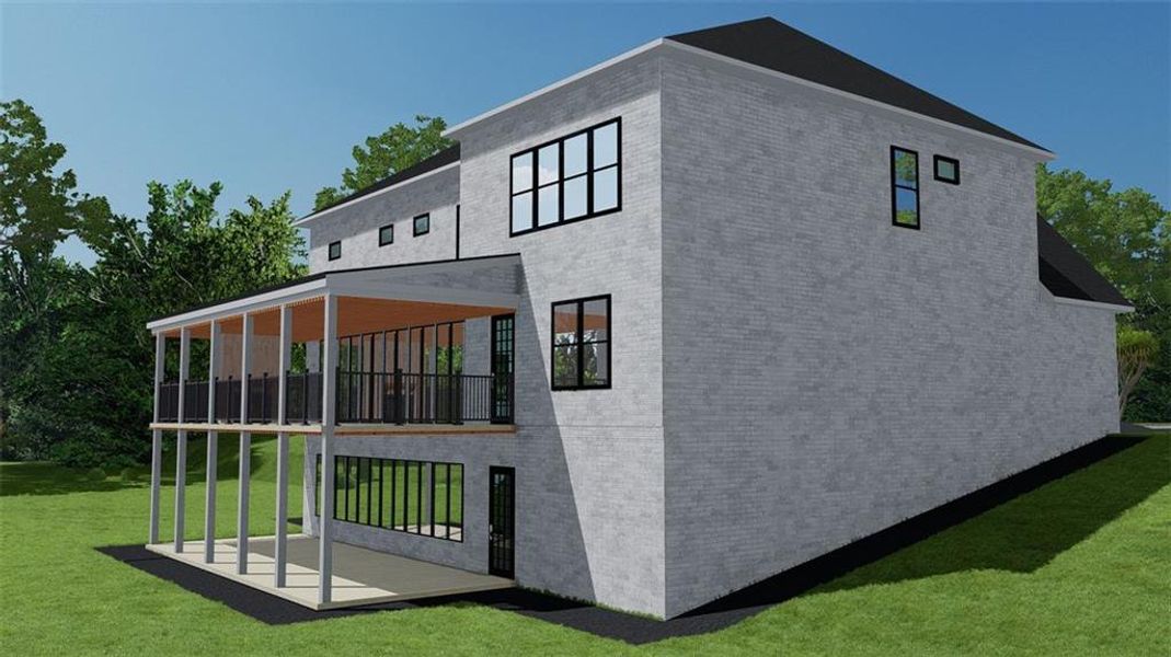 Exterior details and patio area of a home in , Buford (Image 6).