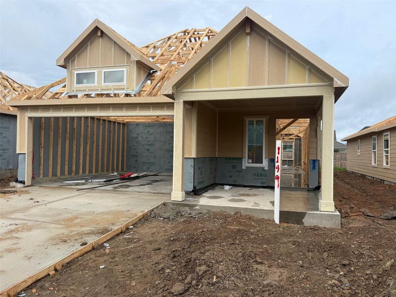 In-progress construction of a new home in Midtown Reserve, College Station, TX (Image 17).