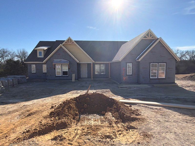 In-progress construction of a new home in Grayson Ridge, Van Alstyne, TX (Image 3).
